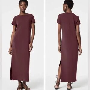 SPANX AirEssentials Maxi Dress Burgundy Size Large